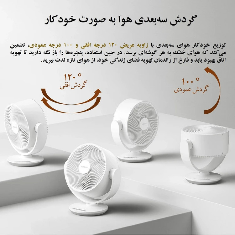 پنکه هوشمند رومیزی