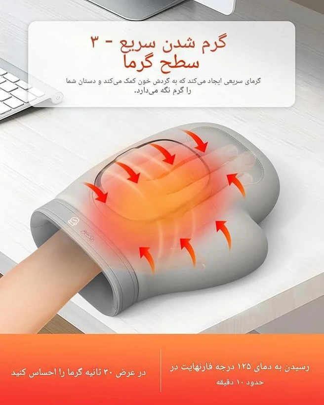 خرید دستگاه ماساژور دست هوشمند با قابلیت گرمایش مادون قرمز.»