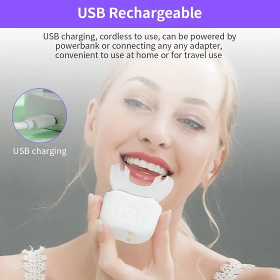 مسواک برقی اولتراسونیک و سفید کننده اتوماتیک طرح U مدل MY_116