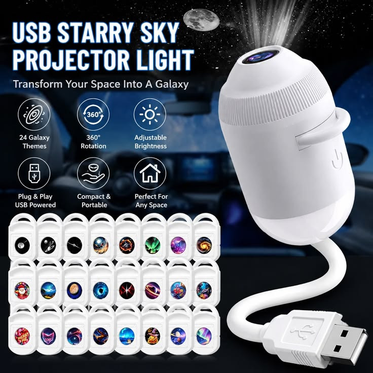 پروژکتور ۲۴ دیسک starry sky مدل G303