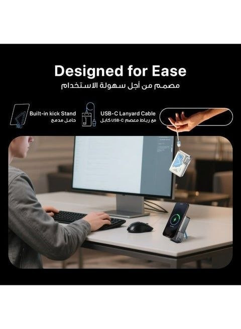 پاوربانک و شارژر دیواری ۲ کاره (۲ در ۱) برند powerology با باطری ۲۰۰۰۰ میلی آمپر