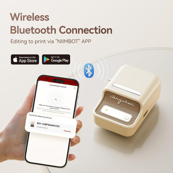 پرینتر لیبلزن حرارتی هوشمند NIIMBOT مدل B21S 