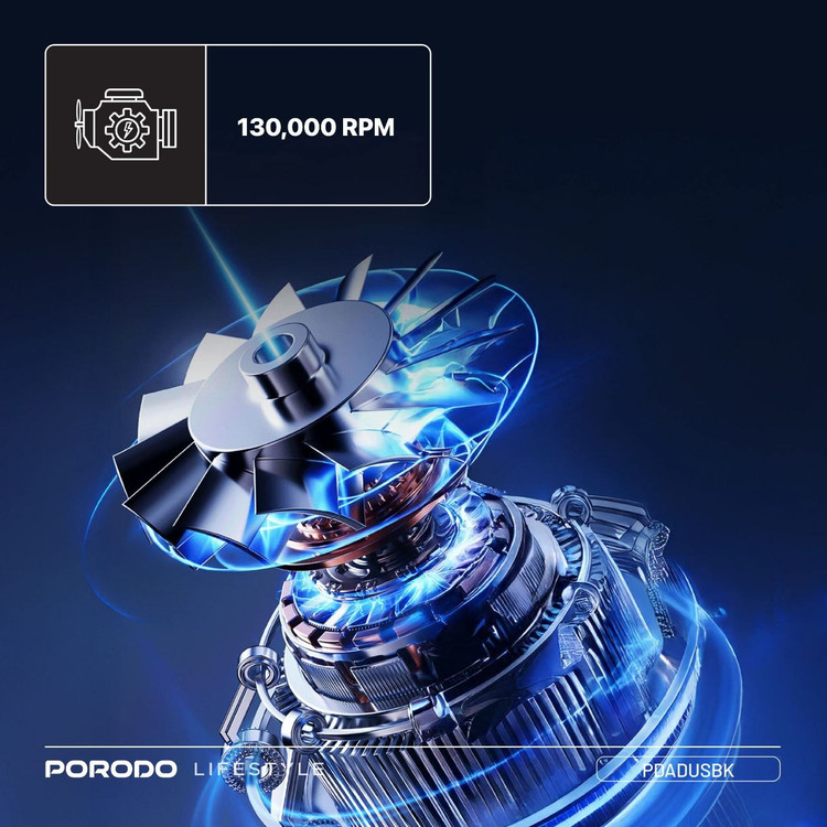 جت فن شارژی و قابل حمل Porodo TurboBlast مدل PDADUS 