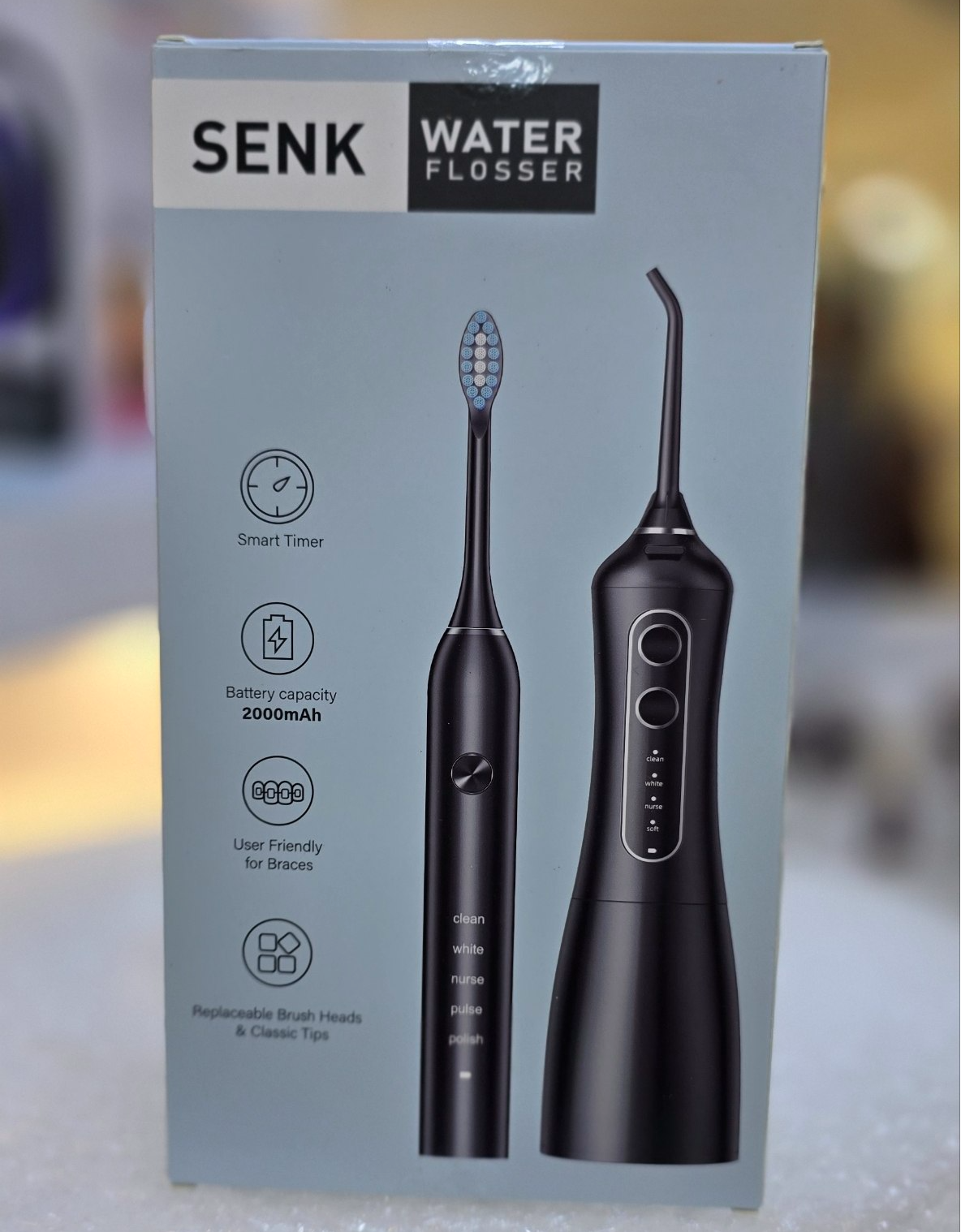 ست کامل مسواک و واتر جت Senk مدل دو در یک