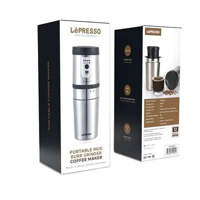 قهوه ساز و آسیاب قهوه مسافرتی لپرسو مدل Lepresso LPGCMSM